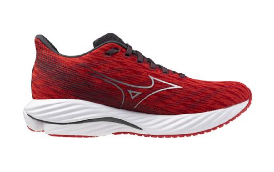 Mizuno Men's Wave Rider 28 - High Risk Red/White