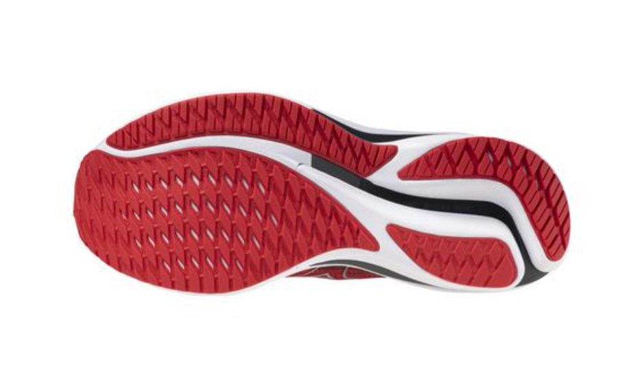 Mizuno Men's Wave Rider 28 - High Risk Red/White