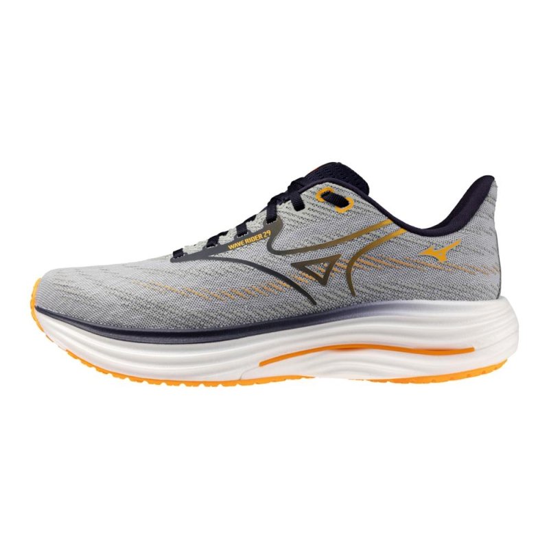 Mizuno Men's Wave Rider 29 Running Shoes - Harbor Mist/Baritone