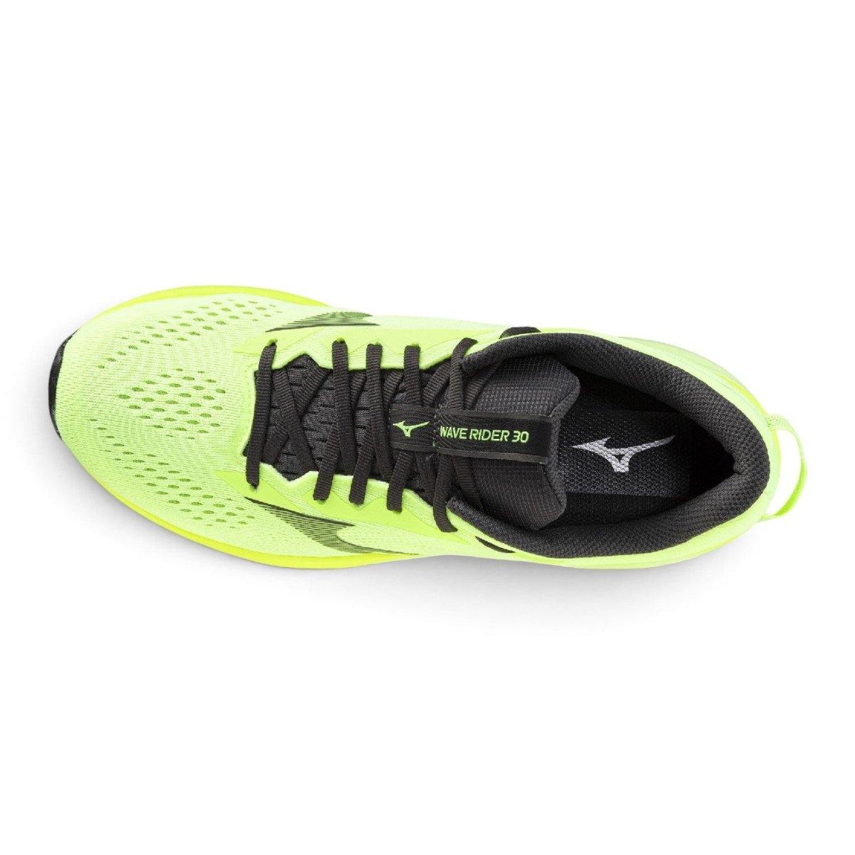 Mizuno Men's Wave Rider 30 Running Shoes - Lime Pulp/Black Oyster