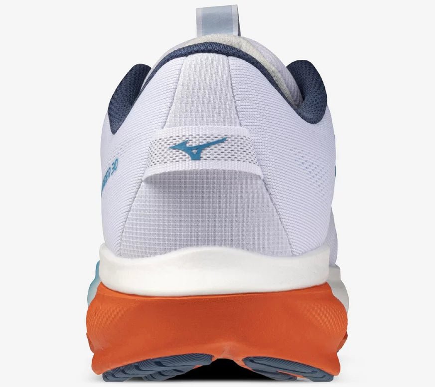 Mizuno Men's Wave Rider 30 Running Shoes - White/Blue Jewel