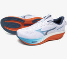 Mizuno Men's Wave Rider 30 Running Shoes - White/Blue Jewel
