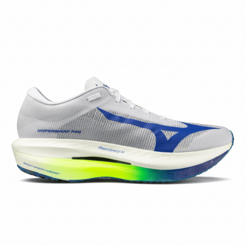 Mizuno Unisex Hyperwarp Pro Running Shoes - White/Lightning Yellow
