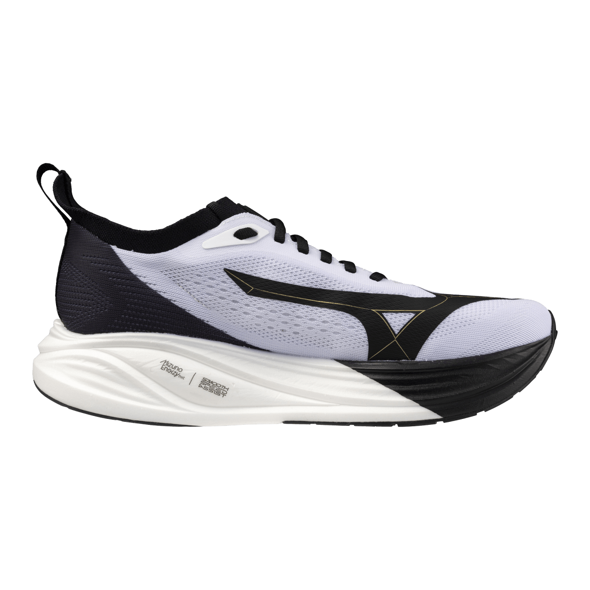 ムネオ Mizuno Unisex Neo Zen 2 Running Shoes - Origami Black/Gold
