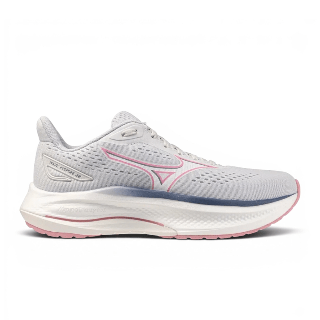 Mizuno Women's Wave Inspire 22 Running Shoes - White/Pink