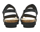 Naot Women's Aisha Arch Pro Sandal - Black Leather/Black Suede