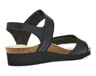 Naot Women's Aisha Arch Pro Sandal - Black Leather/Black Suede