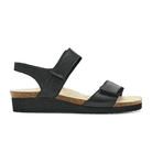 Naot Women's Aisha Arch Pro Sandal - Black Leather/Black Suede