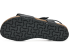 Naot Women's Aisha Arch Pro Sandal - Black Leather/Black Suede