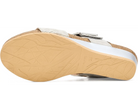 Naot Women's Dynasty Wedge Sandal - Platinum Striped/Quartz/Titanium