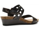 Naot Women's Dynasty Wedge Sandal - Reptile Patent