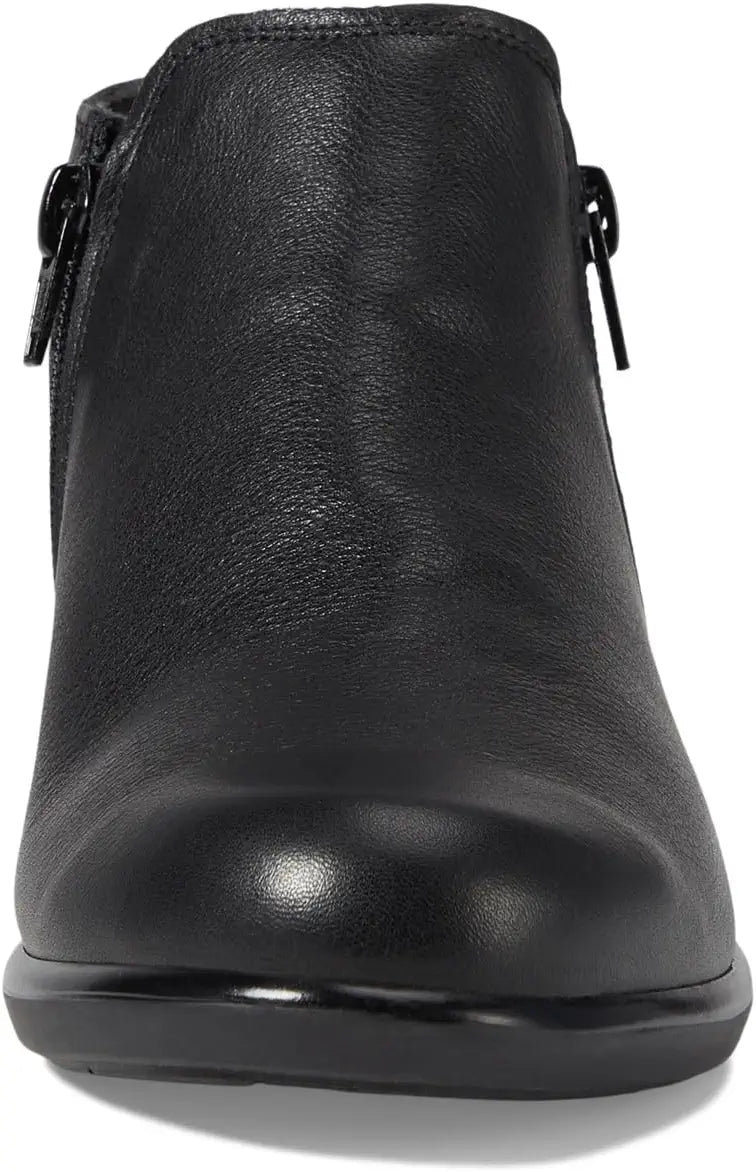Naot Women's Helm Bootie - Black Water-Resistant Leather