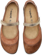 Naot Women's Kirei Mary Jane - Rosewood/Brown Cedar/Gold