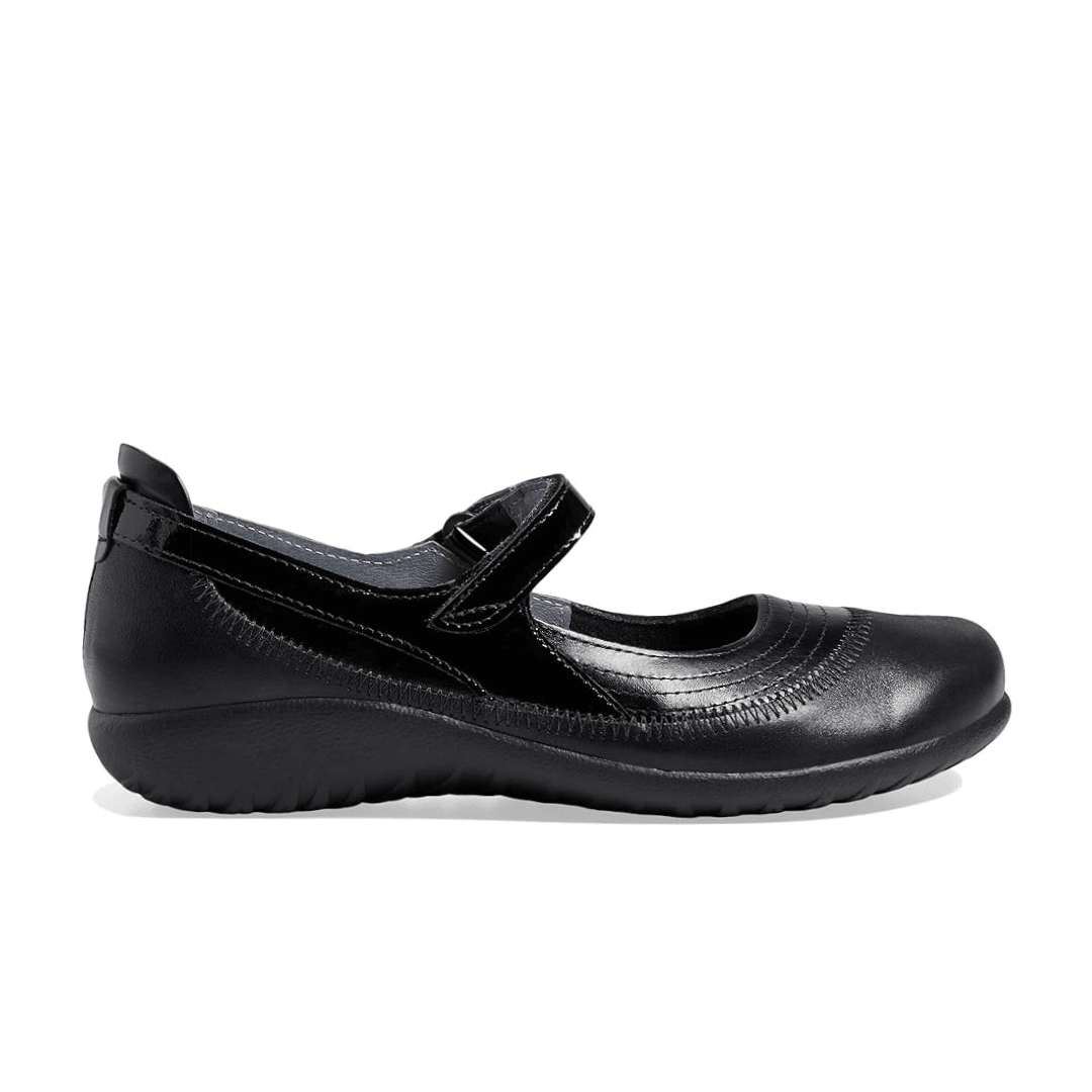 Naot Women's Kirei - Shiny Black Leather