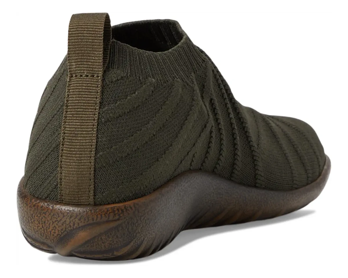 Naot Women's Okahu Slip-On Shoe - Olive/Gold Sparkle Knit