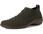 Naot Women's Okahu Slip-On Shoe - Olive/Gold Sparkle Knit