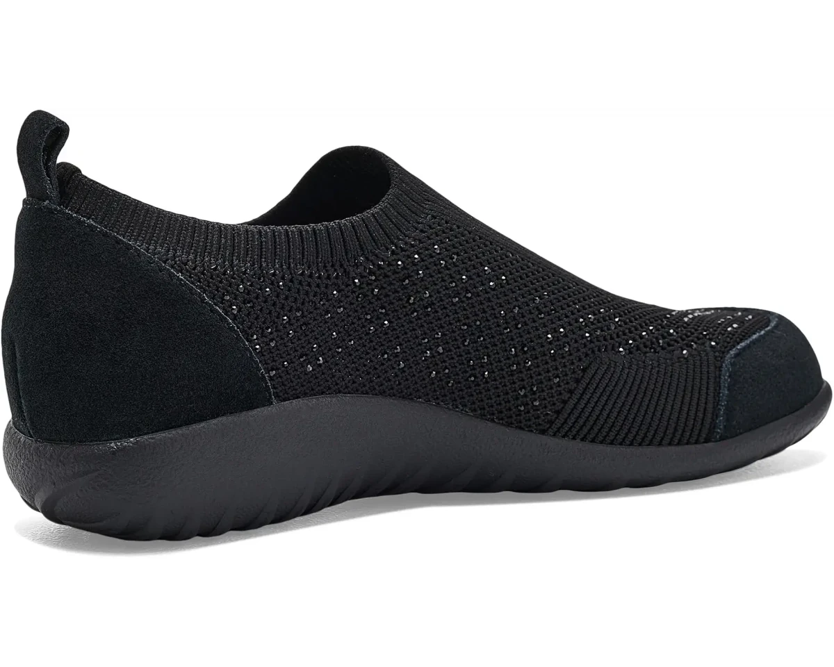 Naot Women's Reo Slip-On Shoe - Black Knit