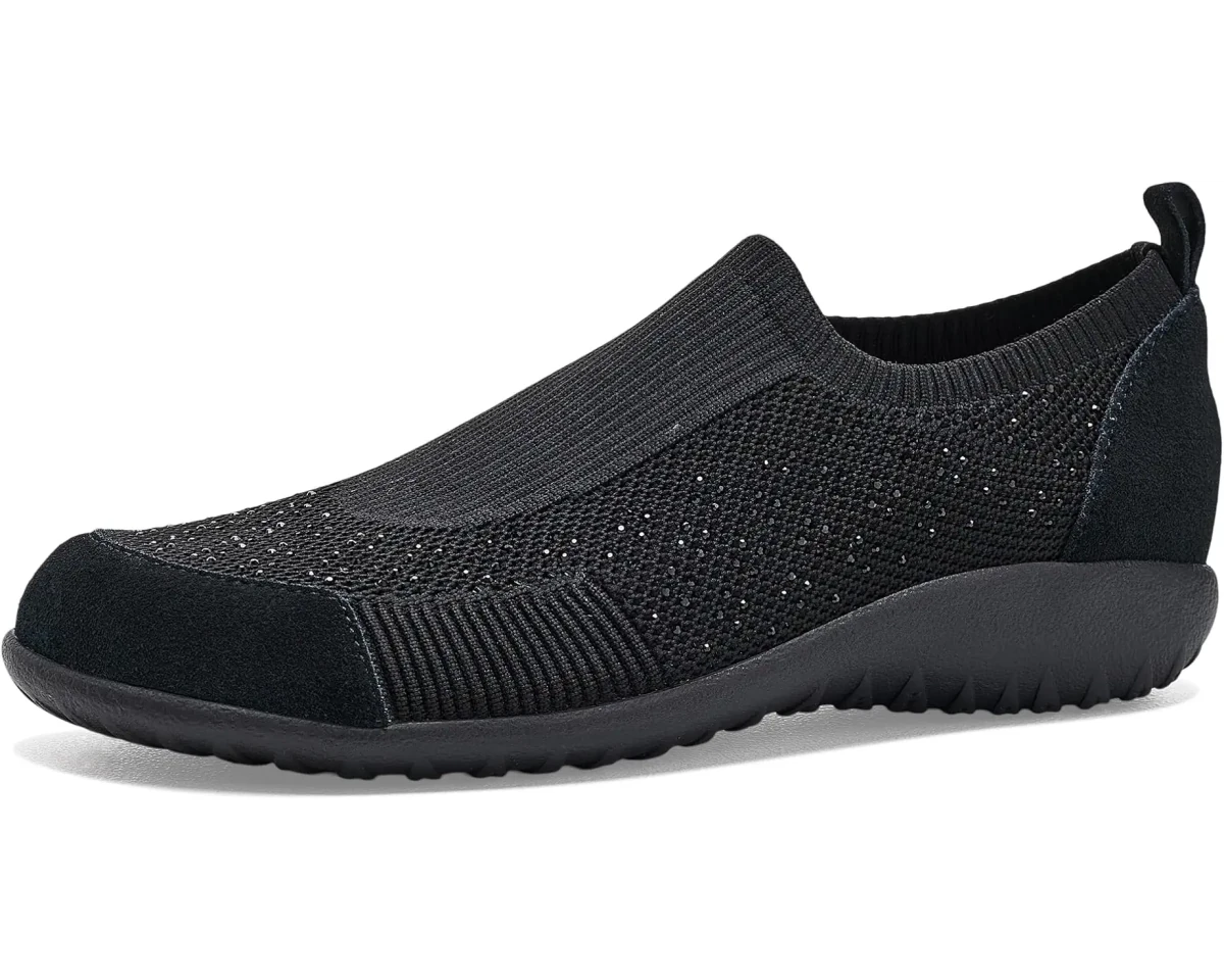 Naot Women's Reo Slip-On Shoe - Black Knit