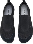 Naot Women's Reo Slip-On Shoe - Black Knit