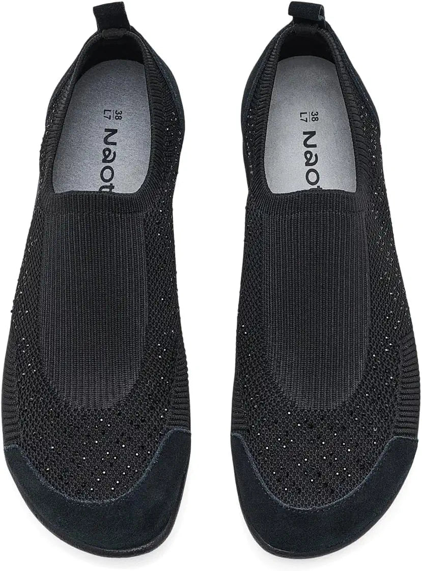 Naot Women's Reo Slip-On Shoe - Black Knit