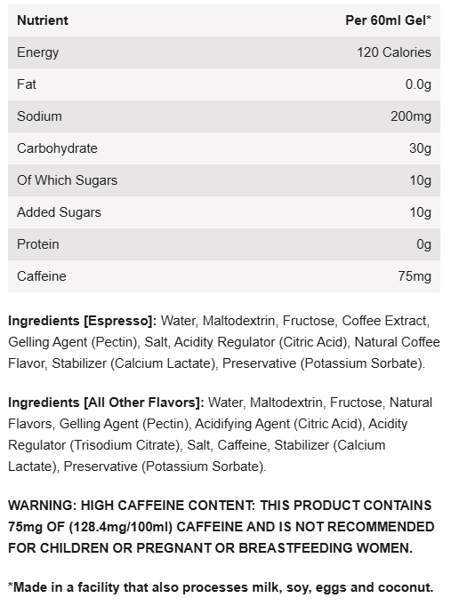 Neversecond C30+ Caffeine Energy Gel - Berry