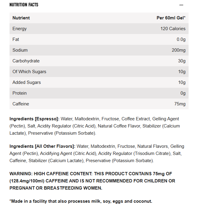 Neversecond C30+ Caffeine Energy Gel - Cola