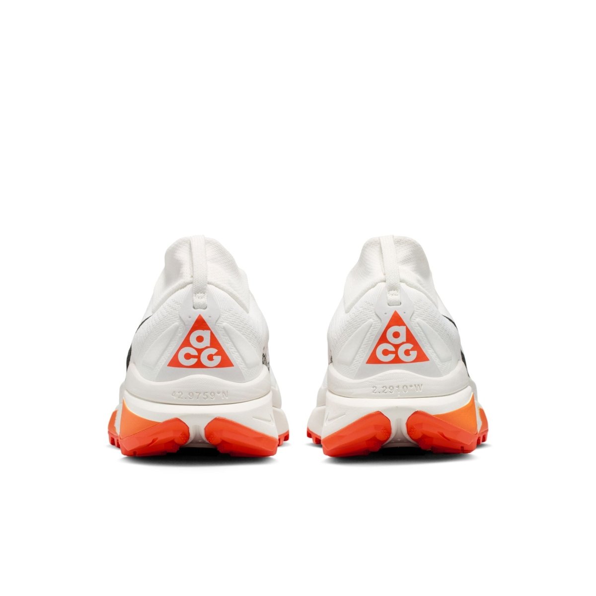 Nike Men's ACG Zegama Trail Running Shoes - Summit White/Black Phantom/Safety Orange