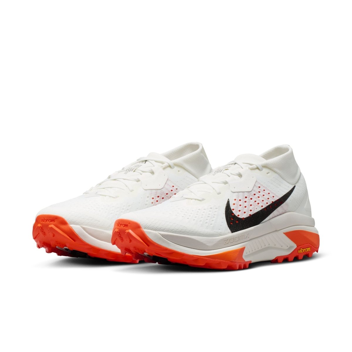 Nike Men's ACG Zegama Trail Running Shoes - Summit White/Black Phantom/Safety Orange
