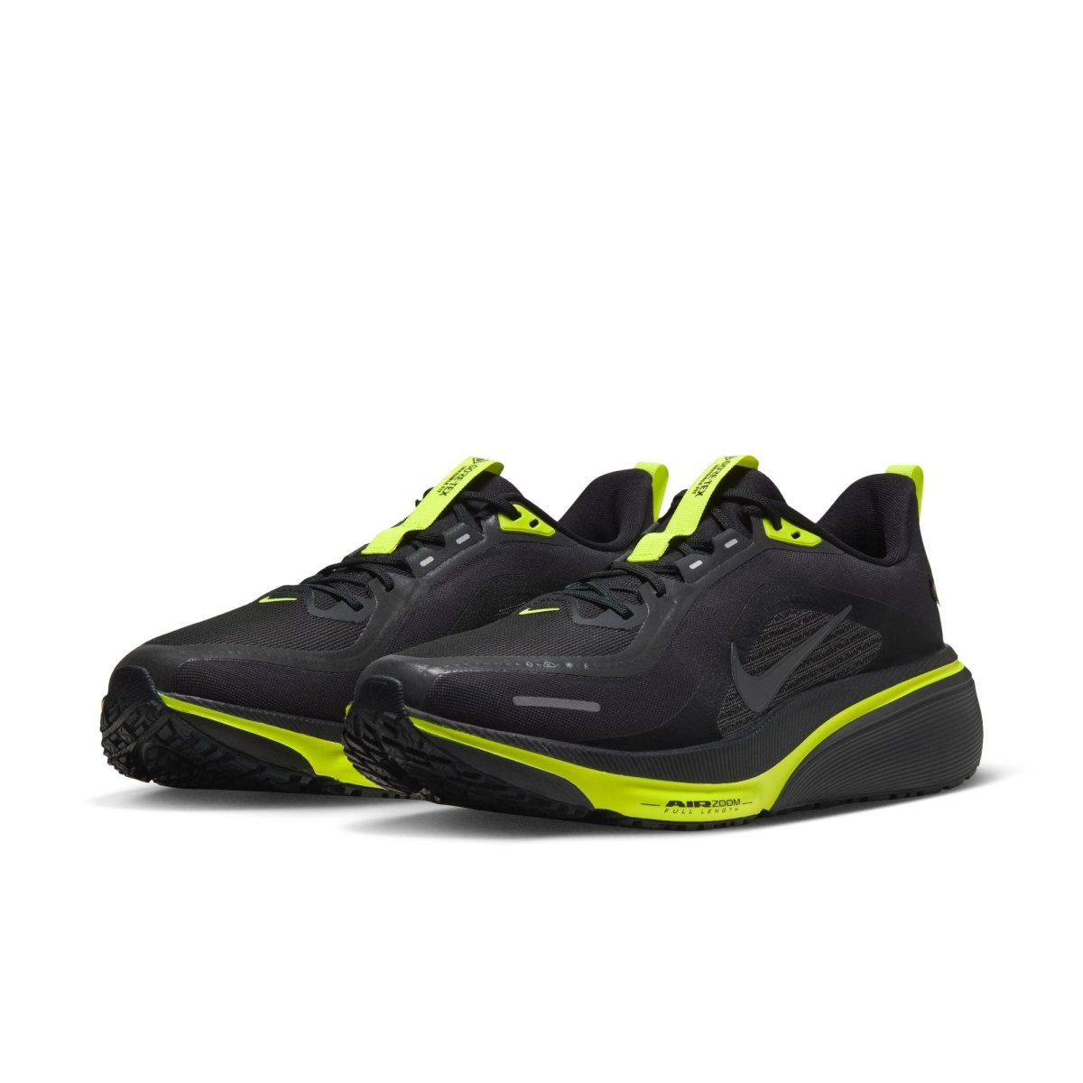 Nike Men's Pegasus 42 GORE-TEX Running Shoes - Black/Met Dark Grey/Lemon Venom