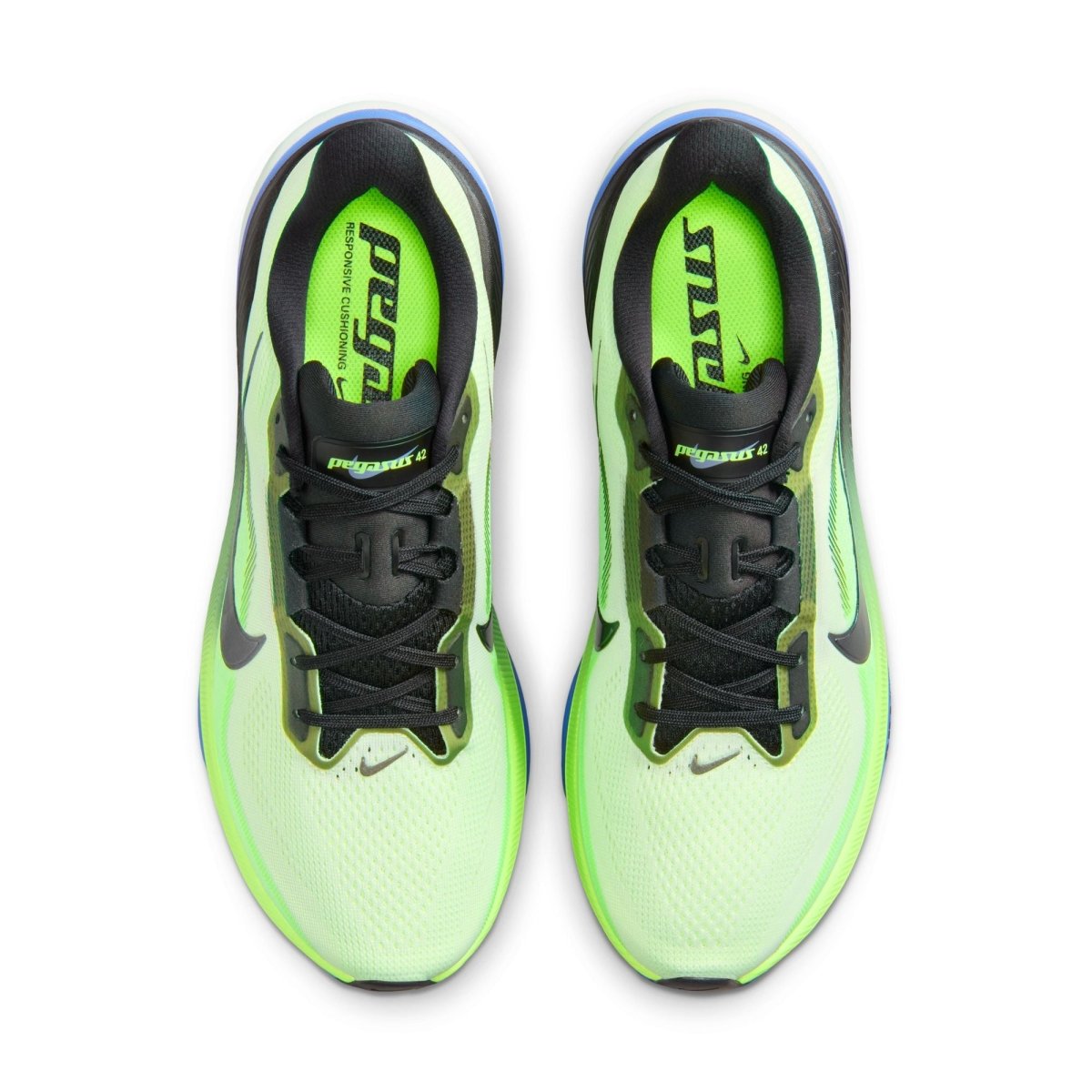 Nike Men's Pegasus 42 Running Shoes - Volt Tint/Black Spruce/Sapphire