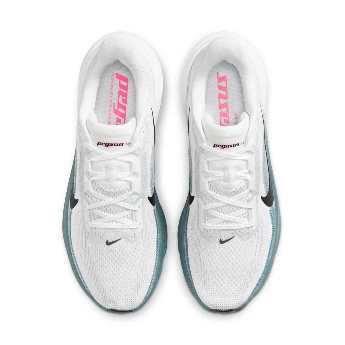 Nike Men's Pegasus 42 Running Shoes - White/Mineral Slate – Seliga