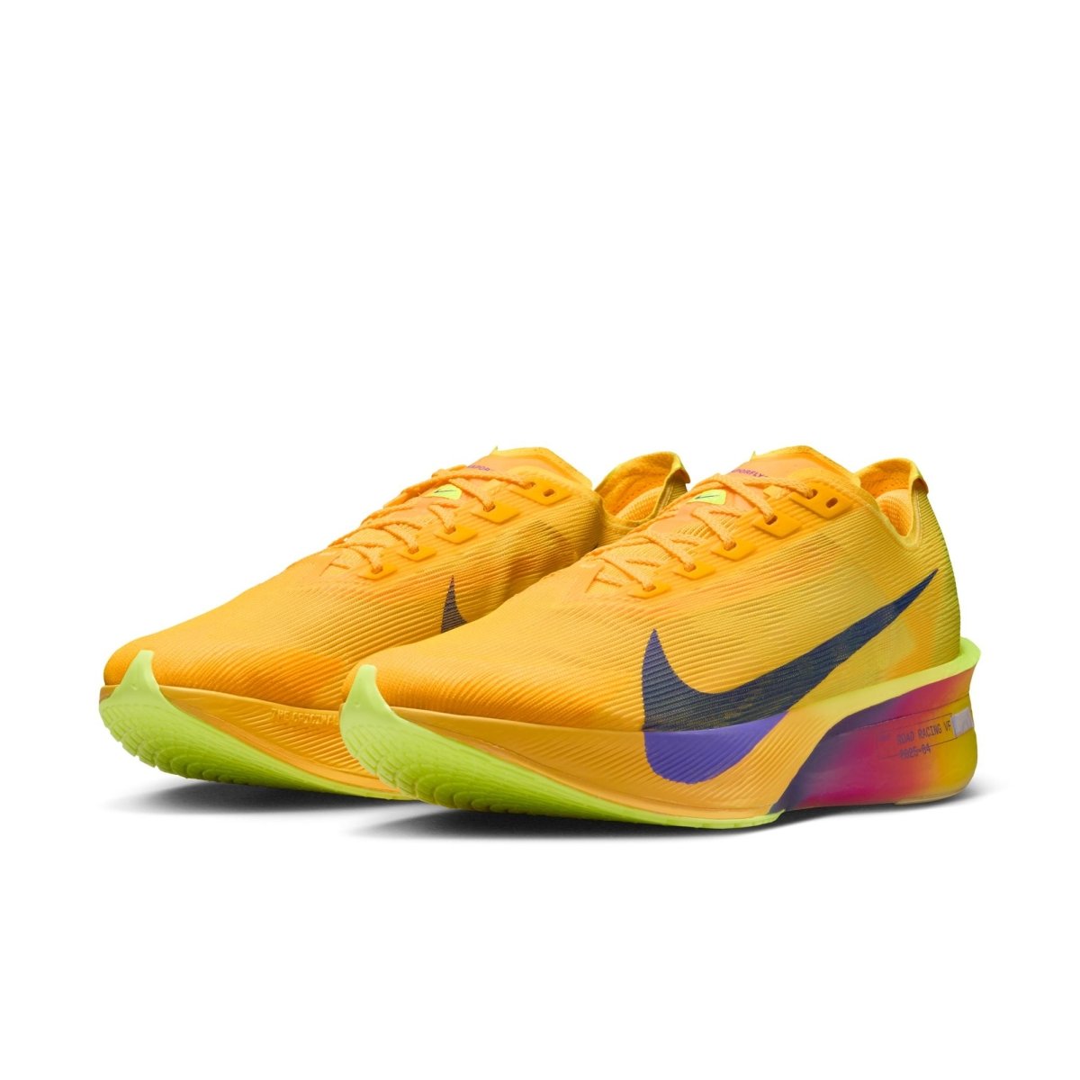 Nike Men's Vaporfly 4 Racing Shoes - Citron Pulse/Laser Orange/Volt Ice