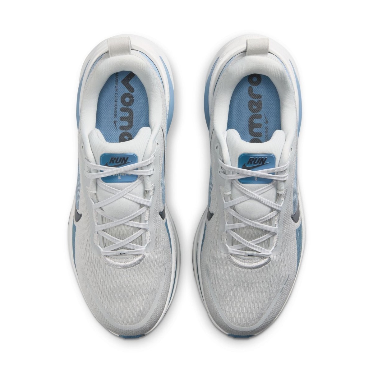 Nike Men's Vomero 18 Running Shoes - Grey Fog/Dk Obsidian/Off White