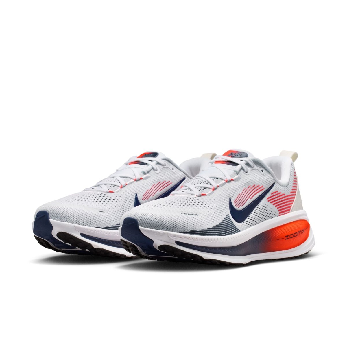 Nike Men's Vomero 18 Running Shoes - White/Midnight Navy/Bright Crimson