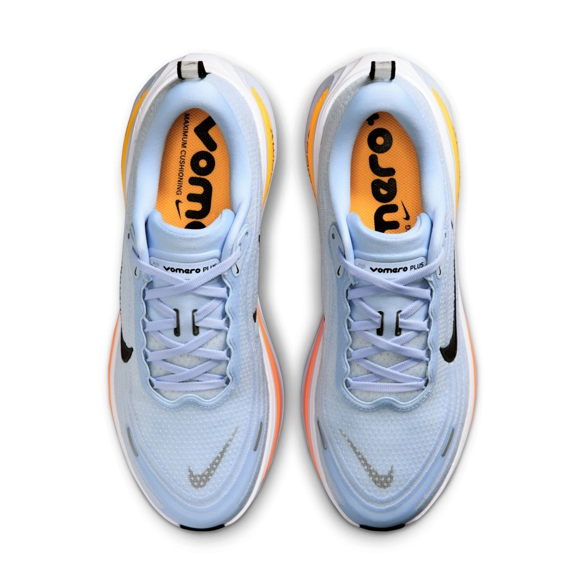 Nike Men's Vomero Plus Running Shoes - Hydrogen Blue/White/Total Orange