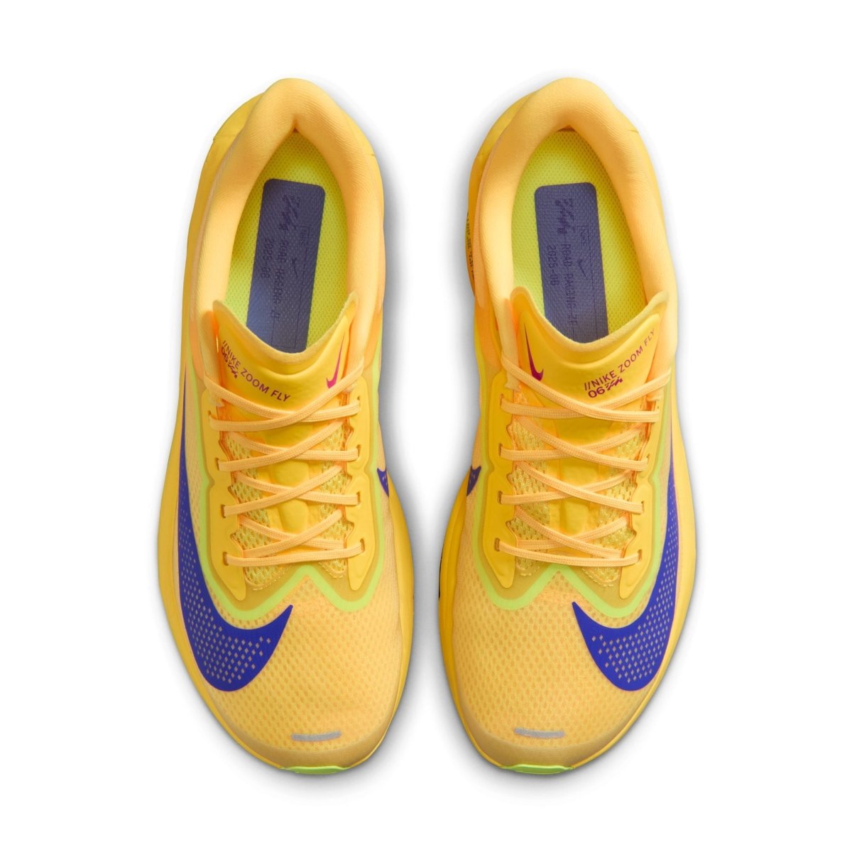 Nike Men's Zoom Fly 6 Racing Shoes - Citron Pulse/Indigo Burst/Volt Ice