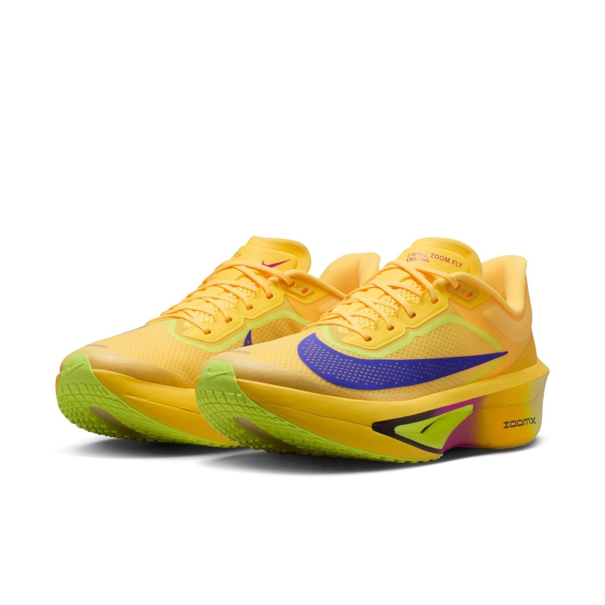 Nike Men's Zoom Fly 6 Racing Shoes - Citron Pulse/Indigo Burst/Volt Ice