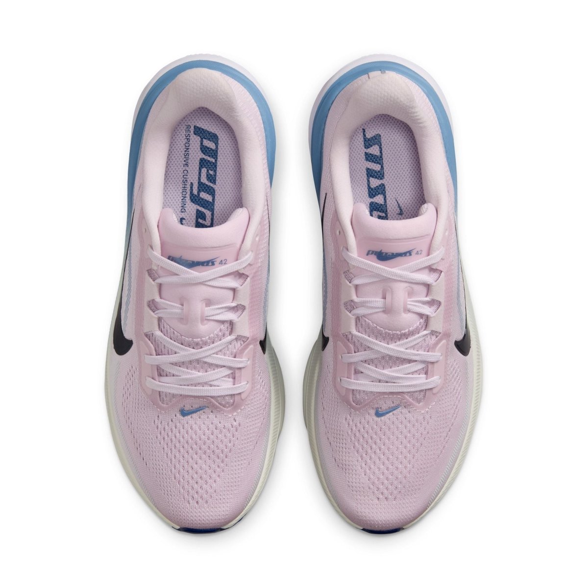 Nike Women's Pegasus 42 Running Shoes - Bleached Lilac/Blue Void