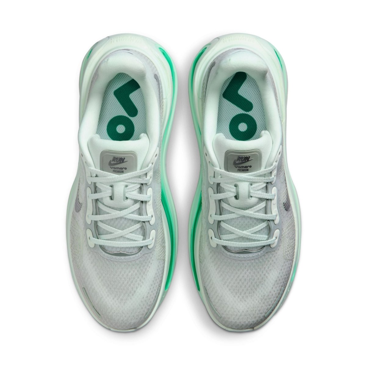 Nike Women's Vomero Premium Running Shoes - Barely Green/Metallic Silver
