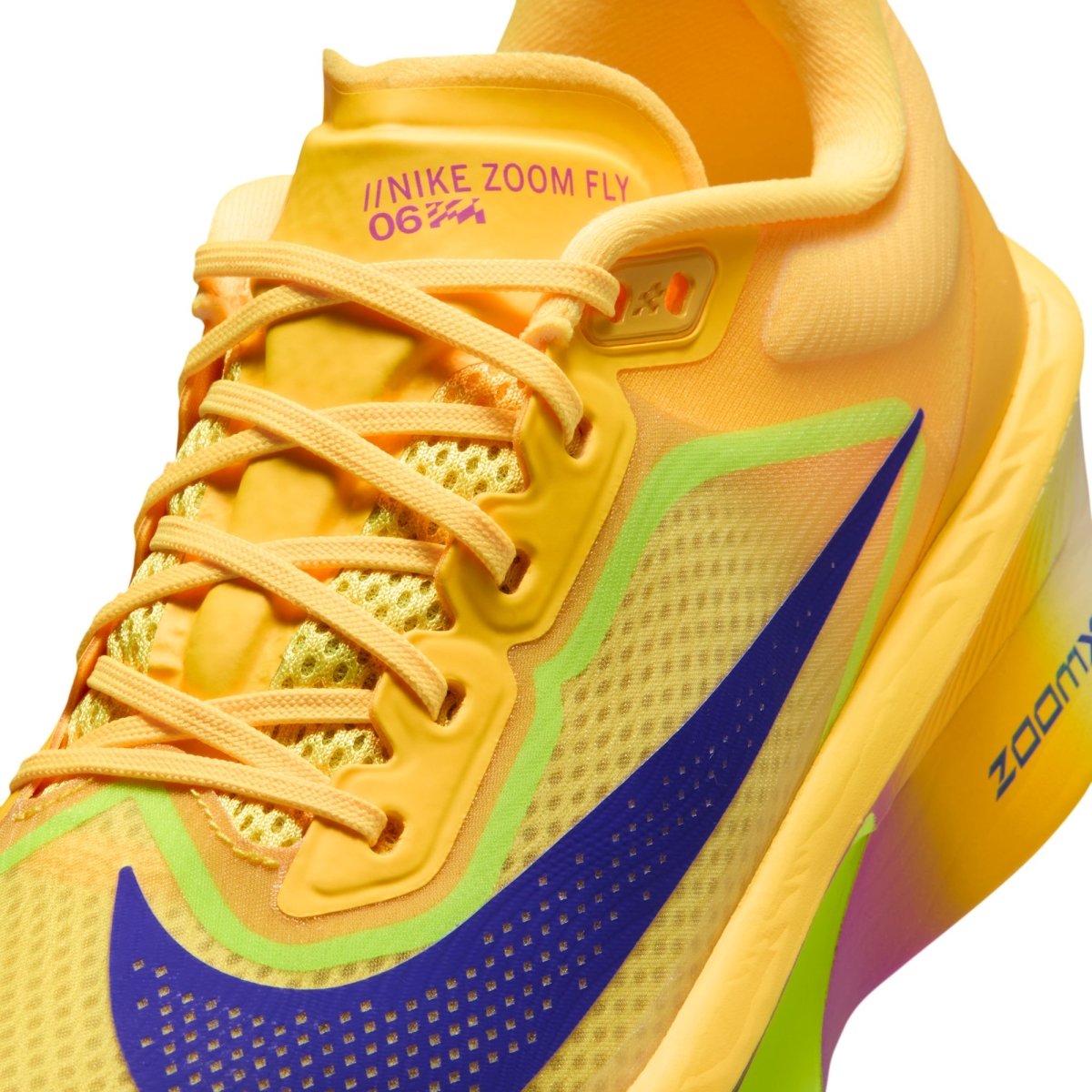 Nike Women's Zoom Fly 6 Racing Shoes - Citron Pulse/Volt Ice/Hyper