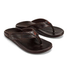 Olukai Men's Hokule'a Kia Leather Sandals - Dark Wood