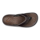Olukai Men's 'Ilikai Leather Sandals - Charcoal