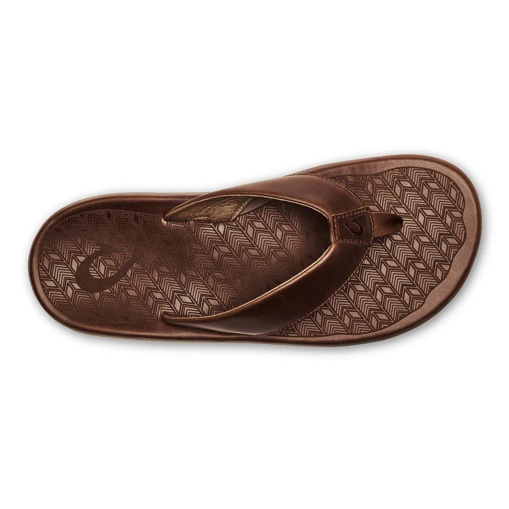 Olukai Men's Ilikai Leather Sandals - Toffee