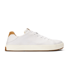 Olukai Men's Lae'ahi Li 'Ili Waterproof Leather Sneaker - Bright White