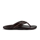 Olukai Men's Mea Ola Leather Sandals - Dark Java/Dark Java