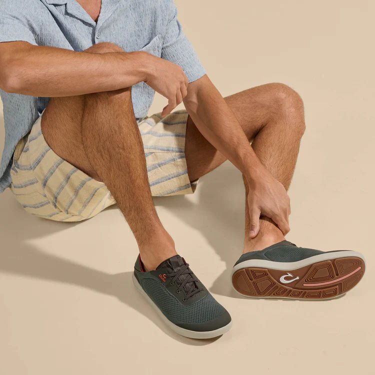 Olukai Men's Moku Pae Slip - On Shoe - Island Salt/Koi