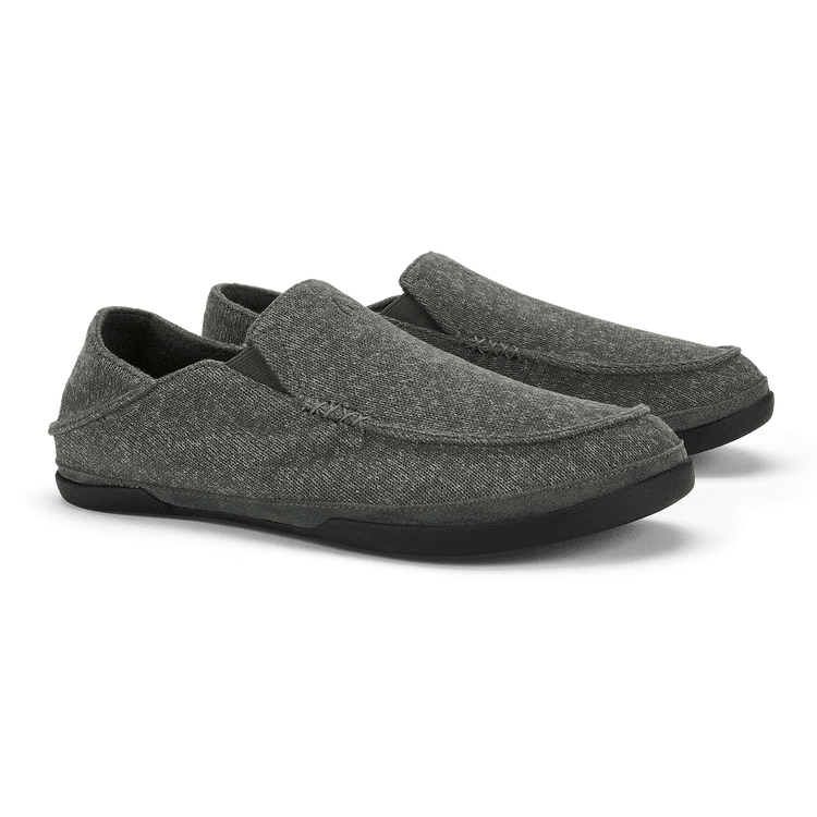 Olukai Men's Moloa Hulu II Slippers - Dark Shadow