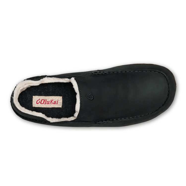Olukai Men's Moloa Slipper - Black/Dark Java