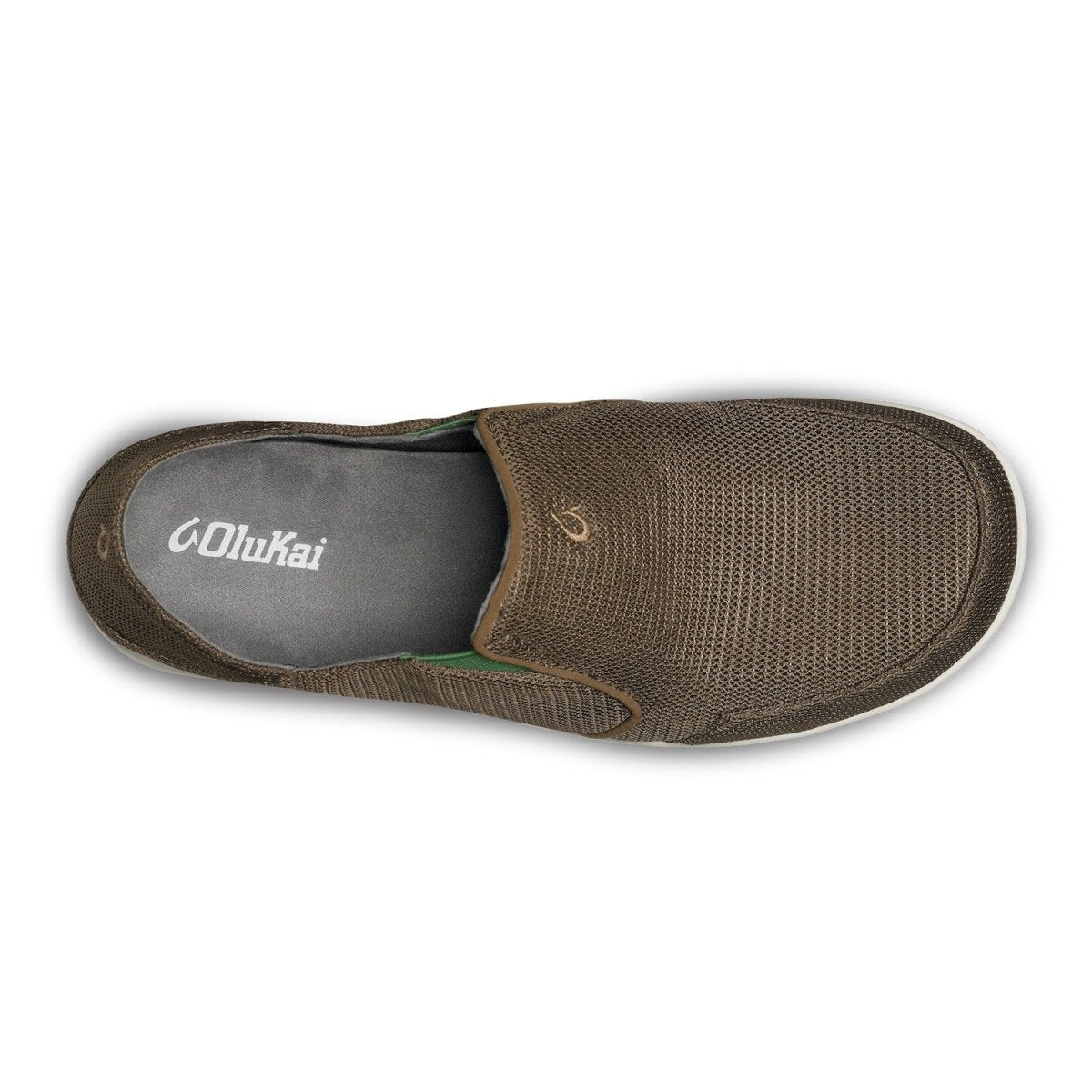 Olukai Men's Nohea Mesh Slip - On Shoe - Mustang/Lime Peel