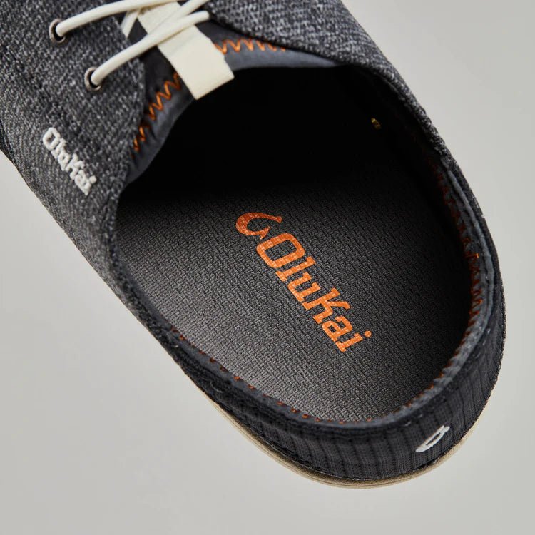 Olukai Men's Nohea Moku Slip - On Shoe - Dark Shadow